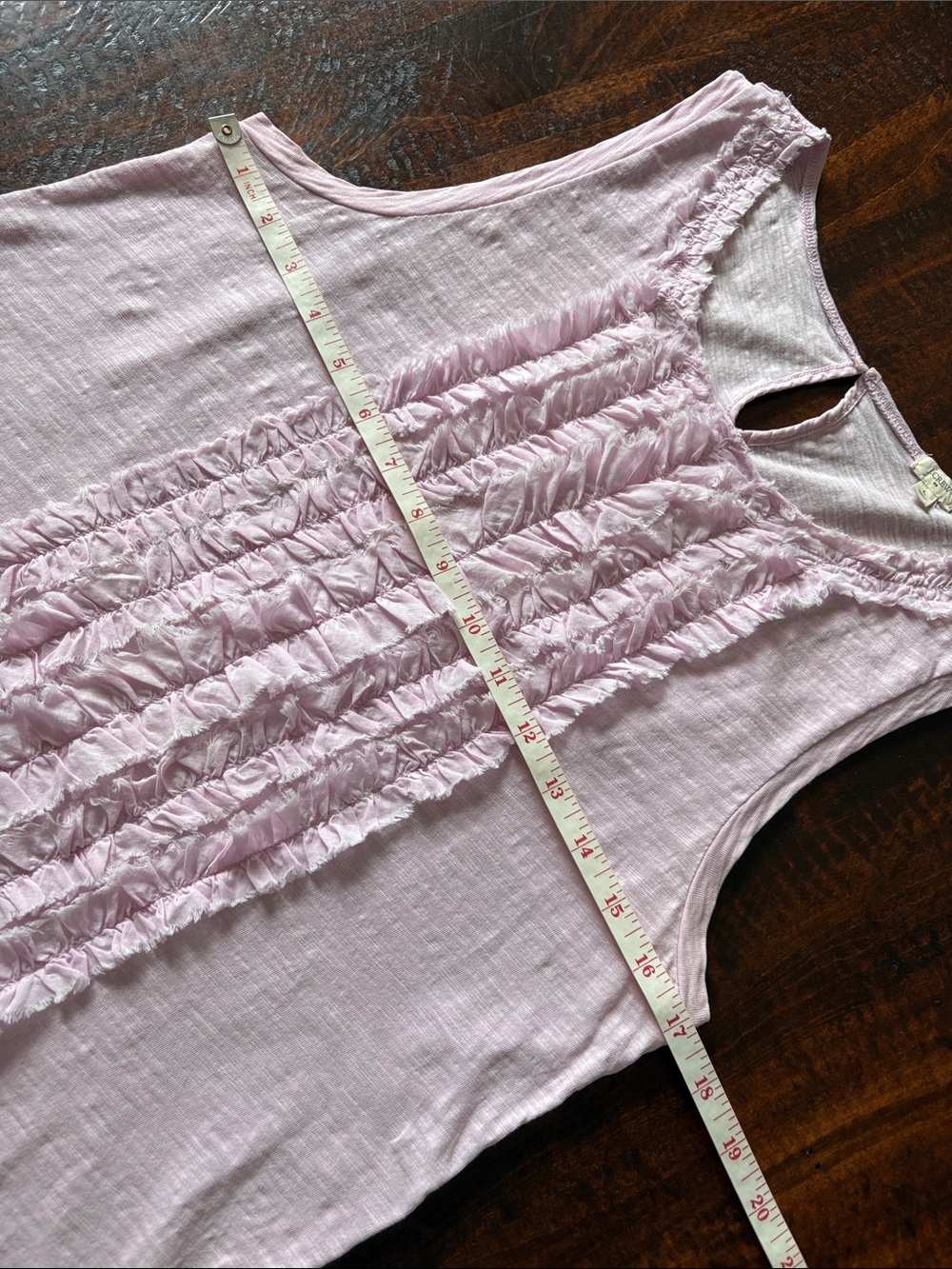 J Crew Ruffled Tank Light Pink Size Large - Picture 7 of 11